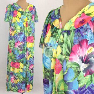 80s Kaftan Hawaiian House Dress